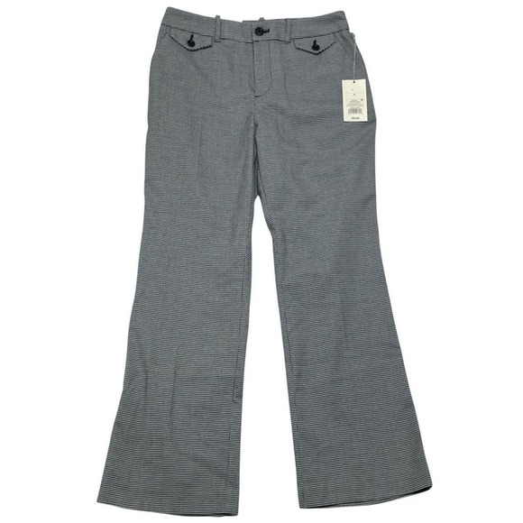 Pants - NWT Kick Flare Pants Size 6R High Rise Slim Fit & Thigh Stretch Houndstooth
